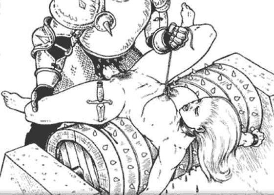 15P women in horrible painful sex bdsm art