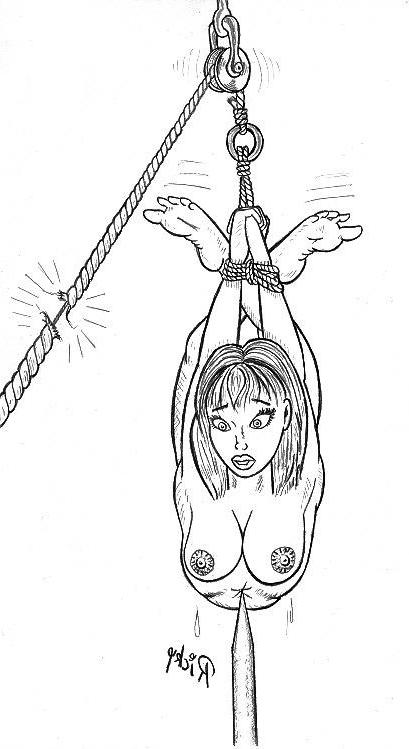 15P women in horrible painful sex bdsm art
