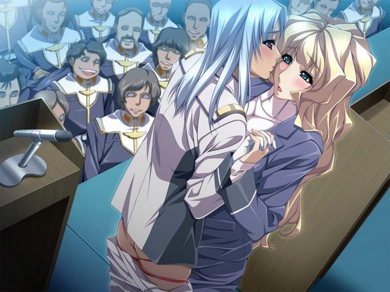 15P Anime girl with big tits gets it rough