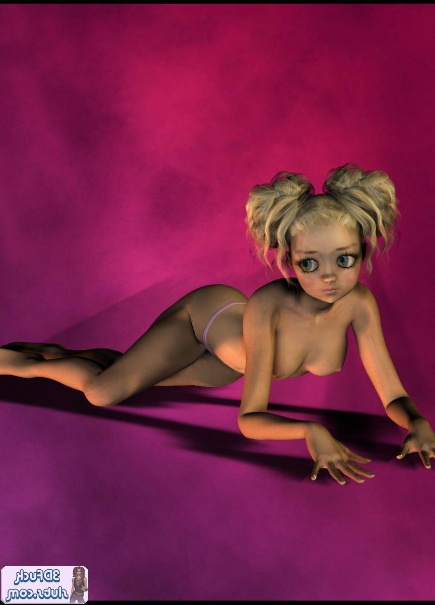 16P Anime toon teen topless