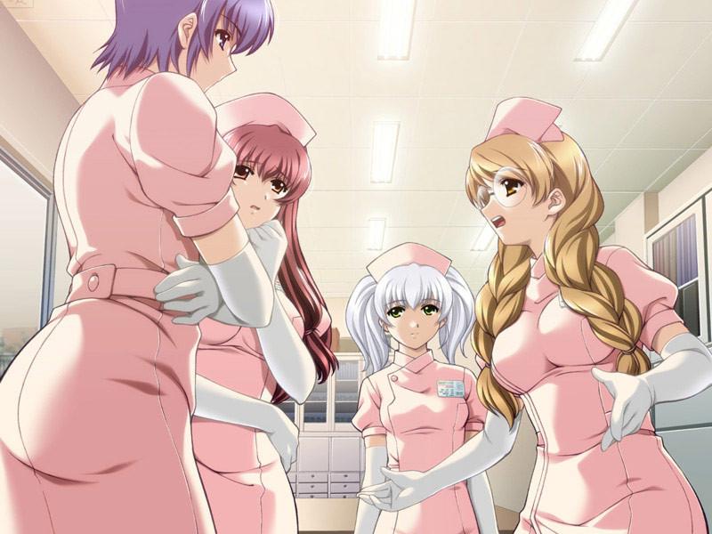 20P Piss drinking fetish hentai nurses in pink uniform with big tits