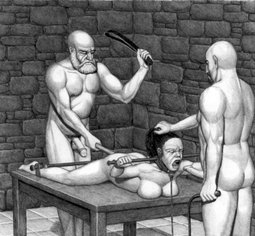 15P evil bondage with rope and chains