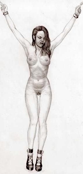 15P tied women in bizarre painful bdsm art