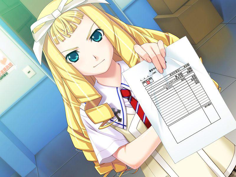 20P Blonde schoolgirl hentai princess with huge natural breasts