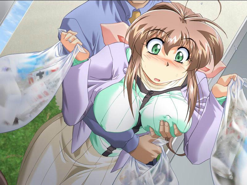 19P Lonely hentai housewife lets strangers fuck and cum on her tits