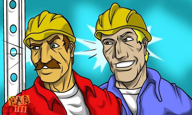 16P Gay comics about cartoon fucking at building