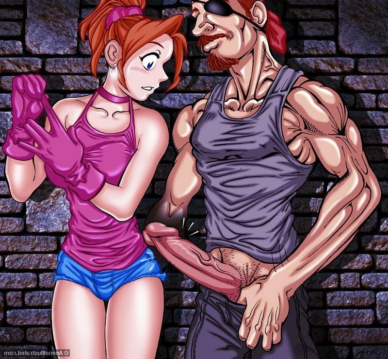 16P Horny anime chicks sucking and riding massive cocks