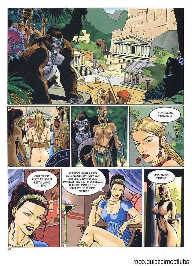 16P Adult sex comic featuring lara croft