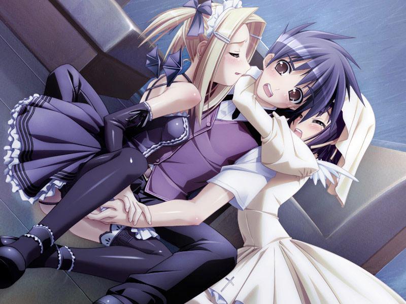 19P Bunch of anime college girls hit the beach for some hot sex