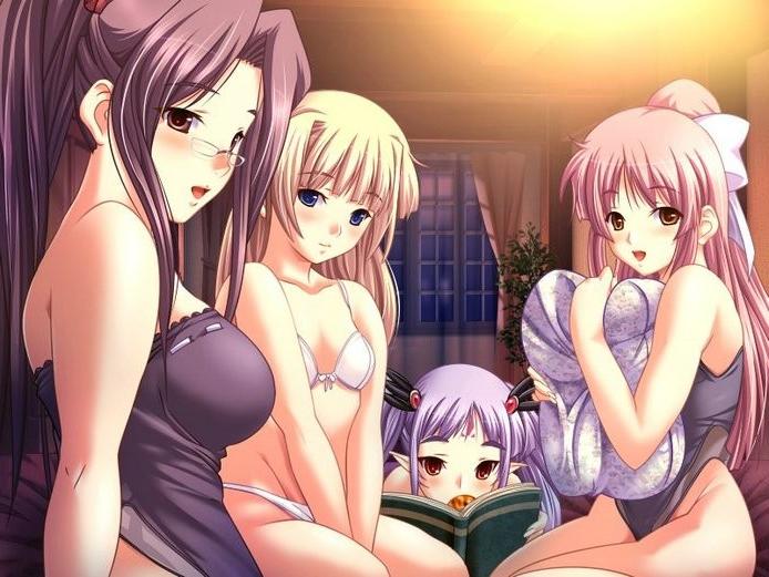 15P Anime girls with big fucking tits get it rough