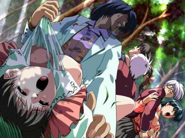 15P Anime girls get rough sex