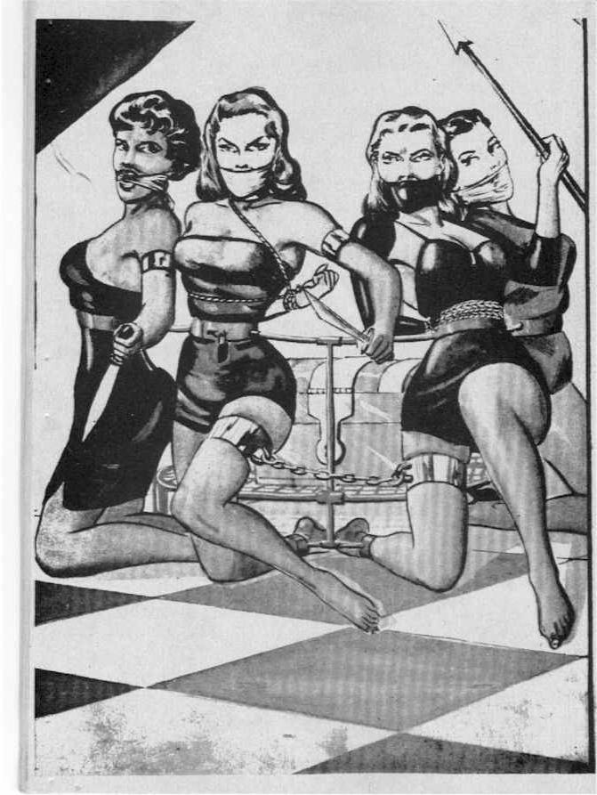 11P vintage art of bizarre bondage devices