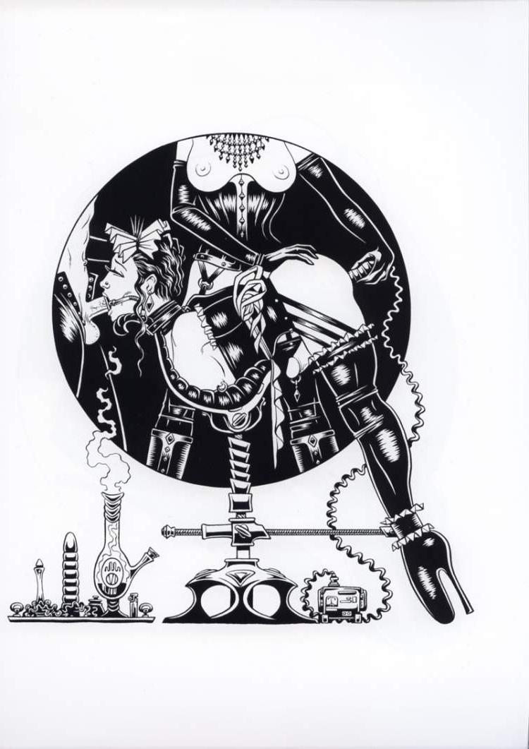 15P bizarre underground leather bdsm art