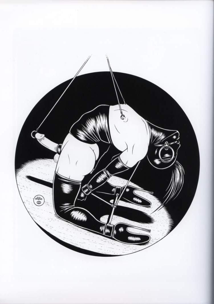 15P bizarre underground leather bdsm art
