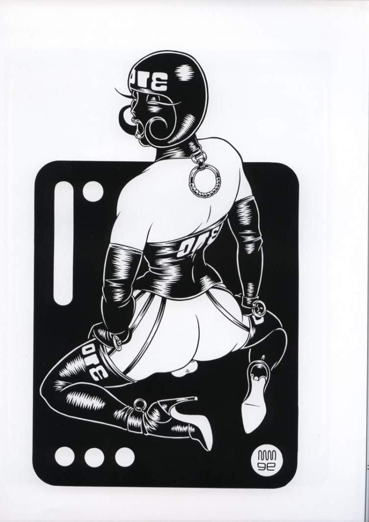 15P bizarre underground leather bdsm art