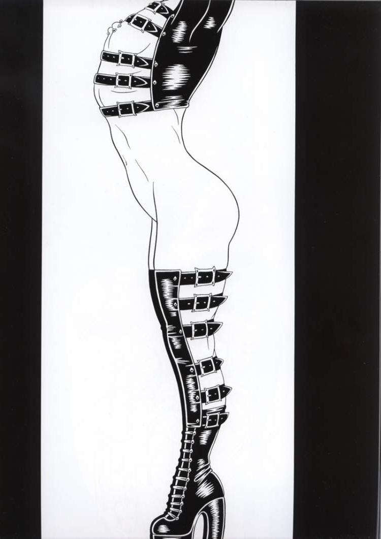 15P bizarre underground leather bdsm art