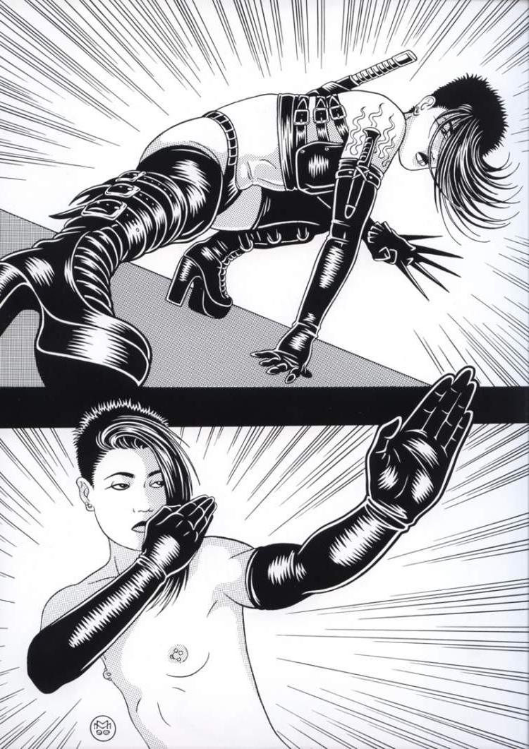 15P bizarre underground leather bdsm art