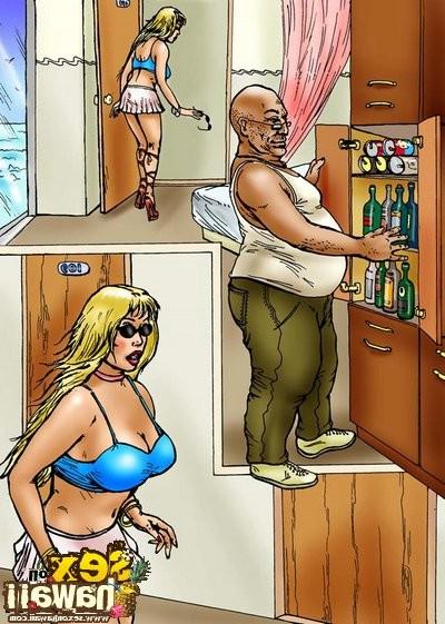 15P Forbidden sex on hawaii in adult comics