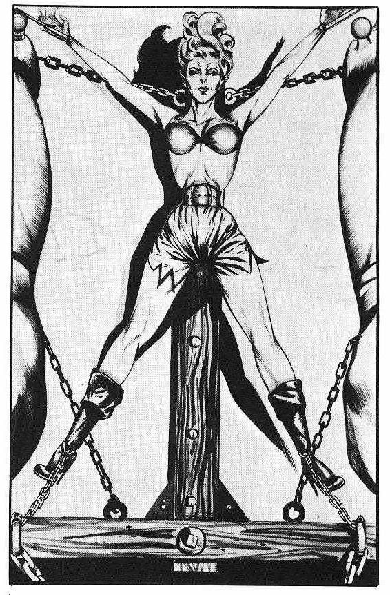 15P busty women in classic bondage artworks