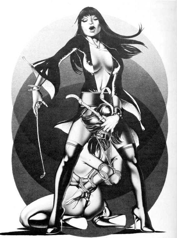 15P vintage bondage drawings of beautiful women