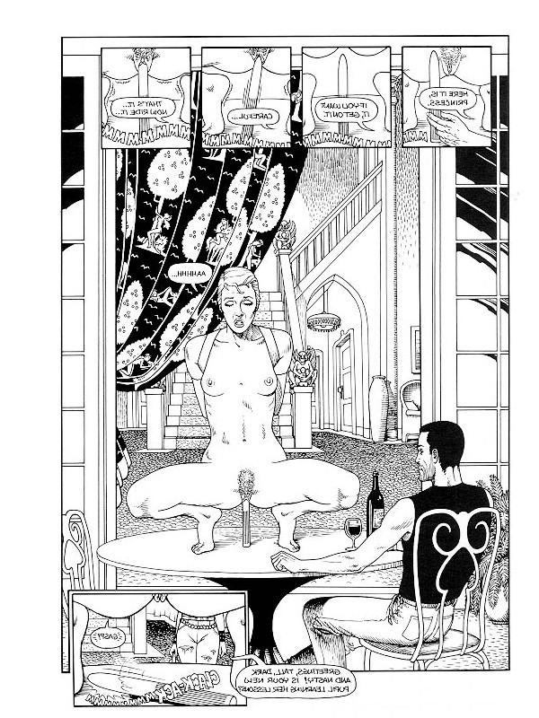 15P illustrated sexual bdsm of female slave
