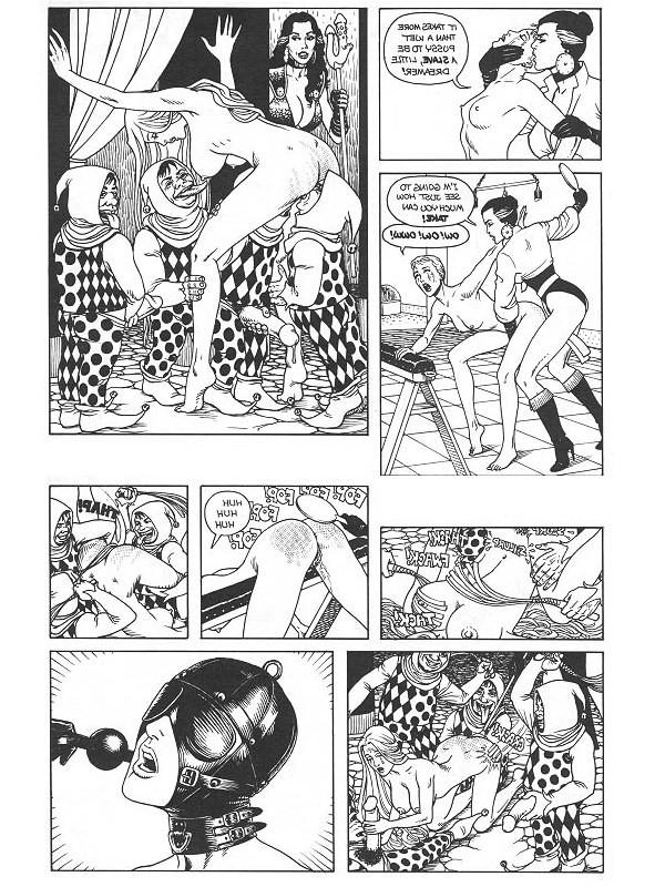 15P illustrated sexual bdsm of female slave