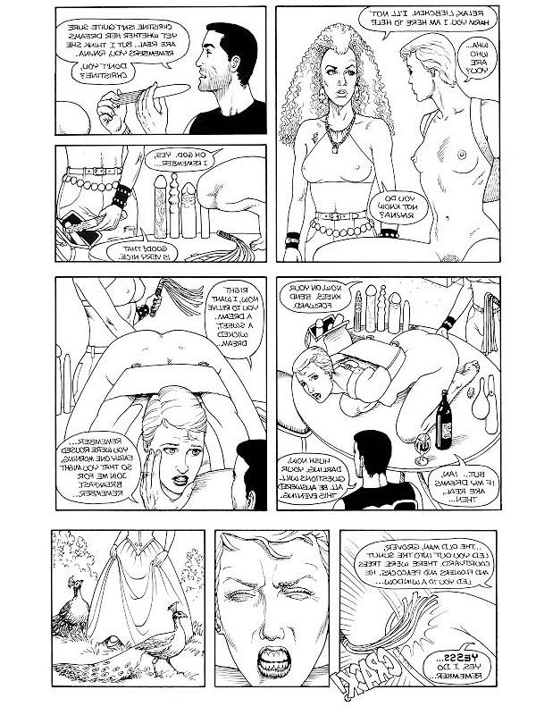 15P illustrated sexual bdsm of female slave
