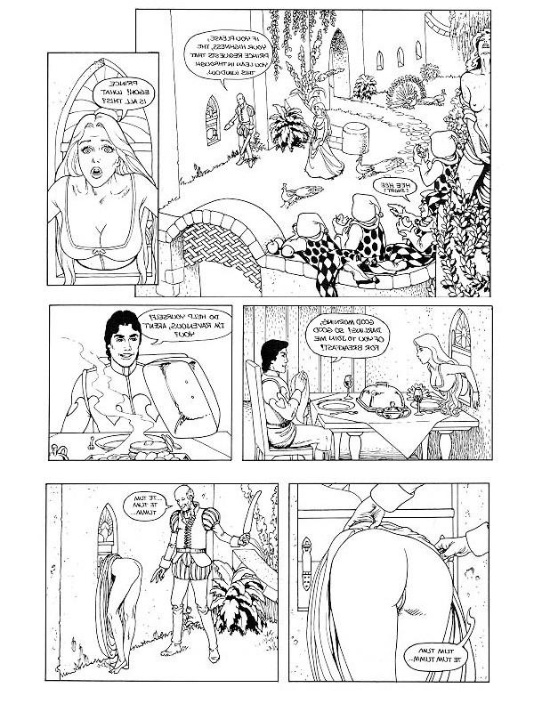 15P illustrated sexual bdsm of female slave