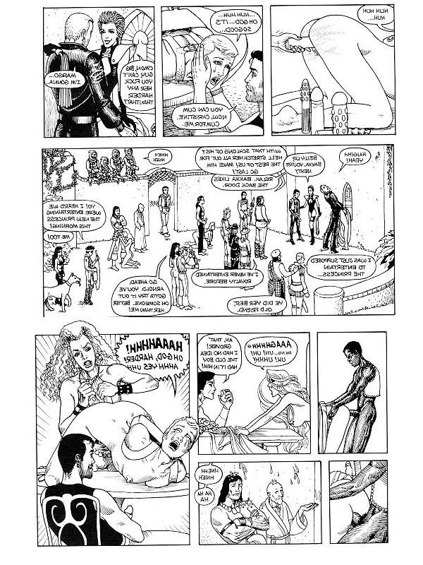 15P illustrated sexual bdsm of female slave