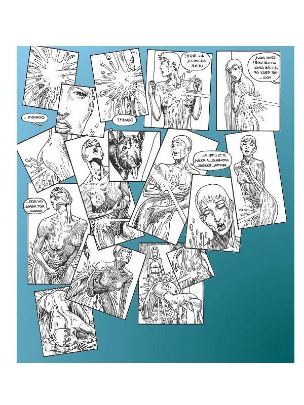15P illustrated sexual bdsm of female slave