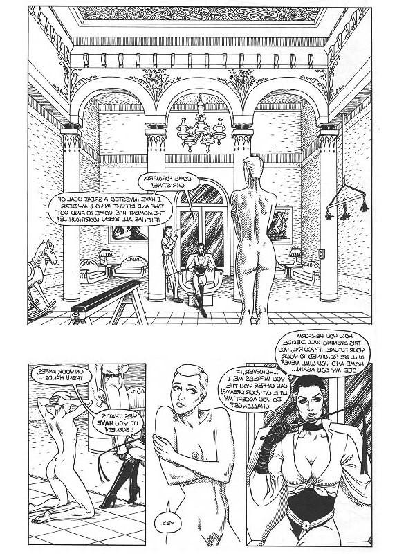 15P illustrated sexual bdsm of female slave