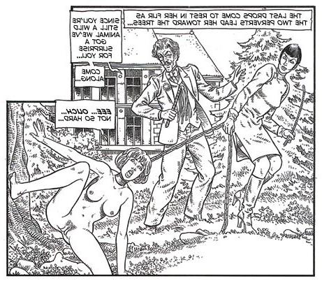 15P vintage comic with painful bondage sex