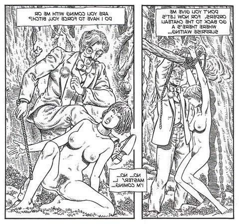 15P vintage comic with painful bondage sex