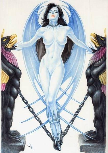 15P fantasy women in beautiful bondage art