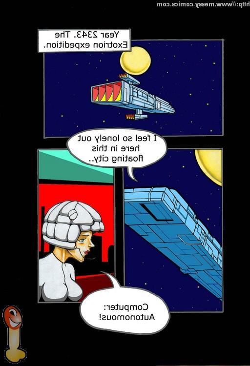 20P Cartoon comics with space porn adventure