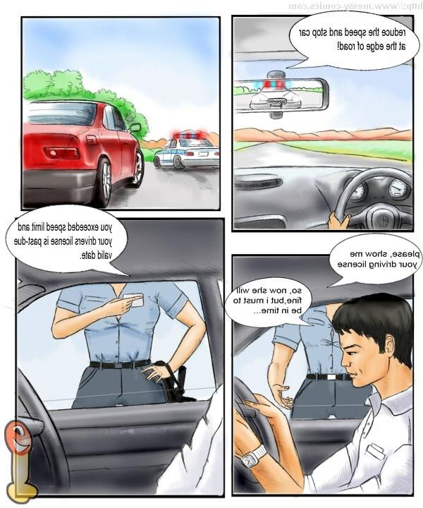 15P Adult comics about nude policewoman