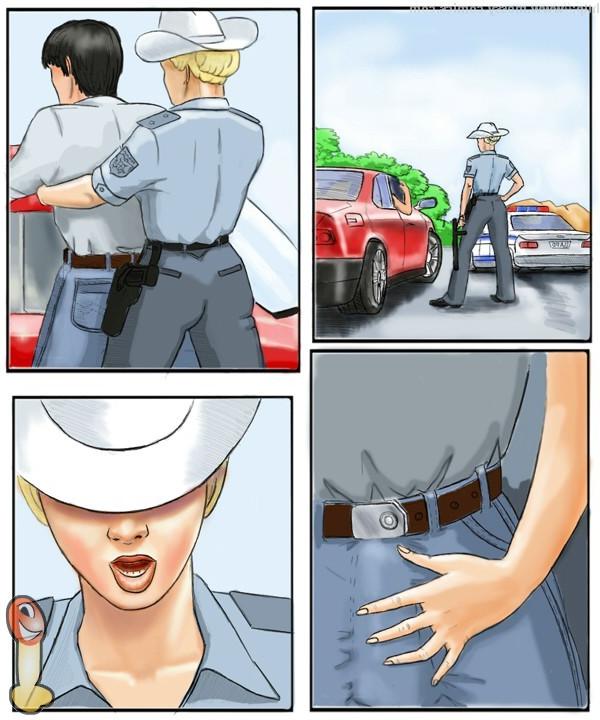 15P Adult comics about nude policewoman