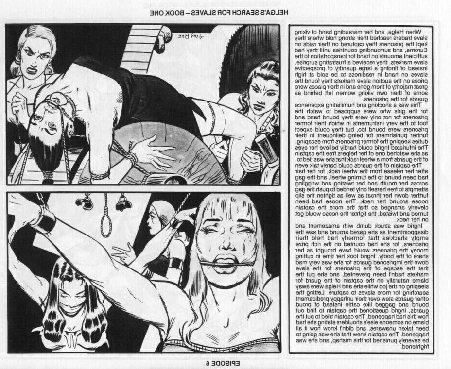 15P vintage women in hard bondage comic