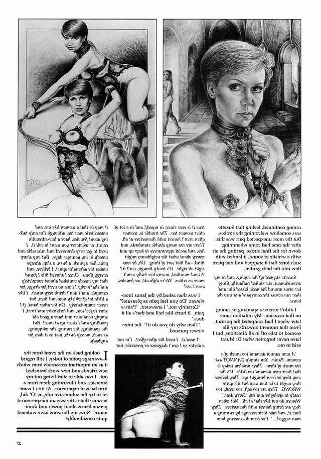 15P classic female hard spanking drawings