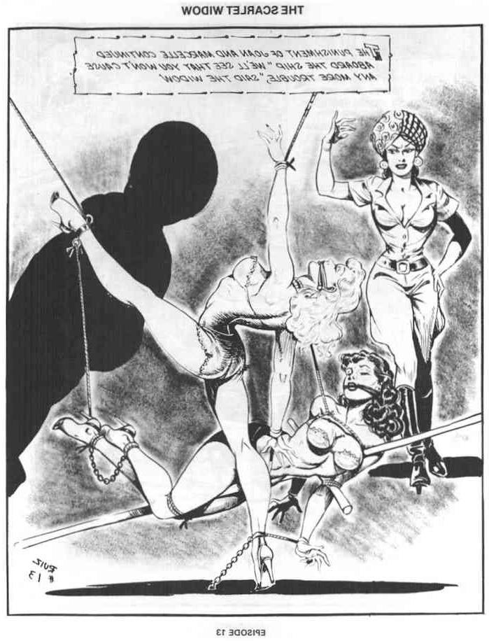 15P vintage evil lesbian bondage comic