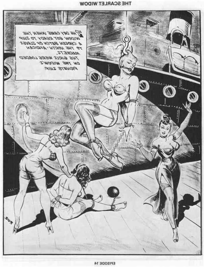 15P vintage evil lesbian bondage comic
