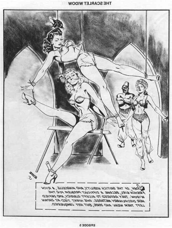 15P vintage evil lesbian bondage comic