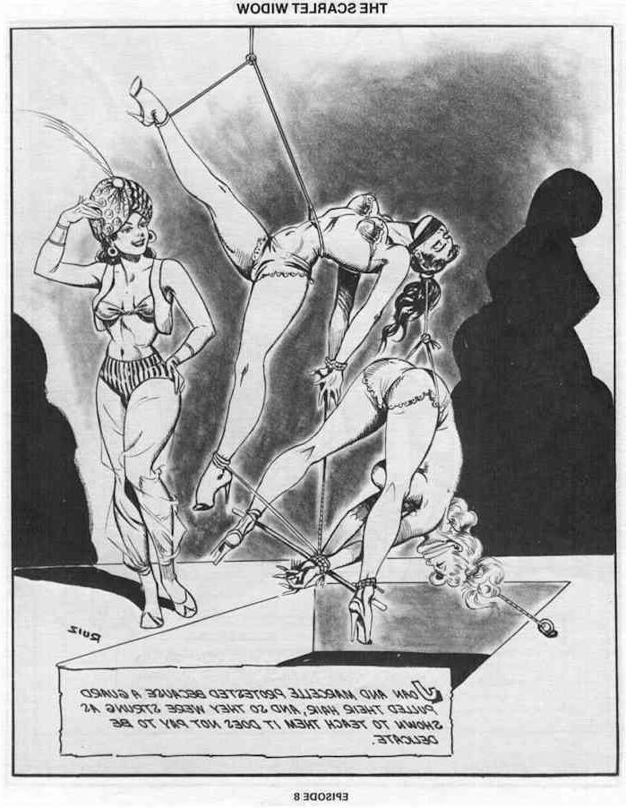 15P vintage evil lesbian bondage comic