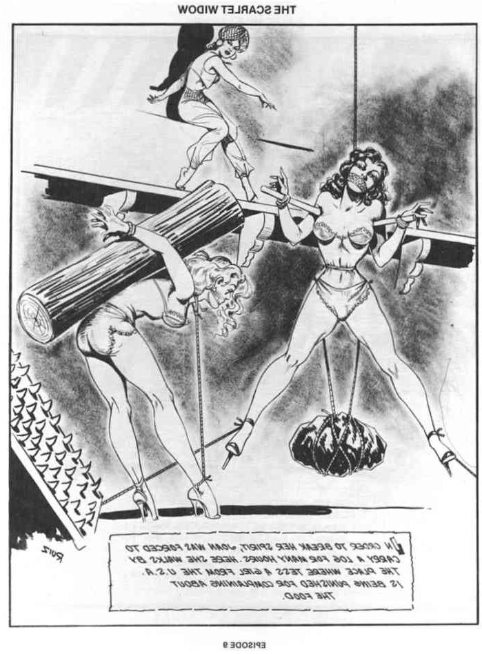 15P vintage evil lesbian bondage comic