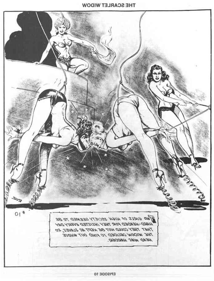 15P vintage evil lesbian bondage comic