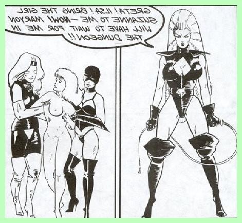 15P classic lesbian dungeon bondage comic