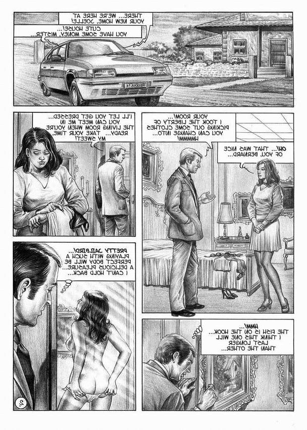 15P evil master captures woman bdsm comic