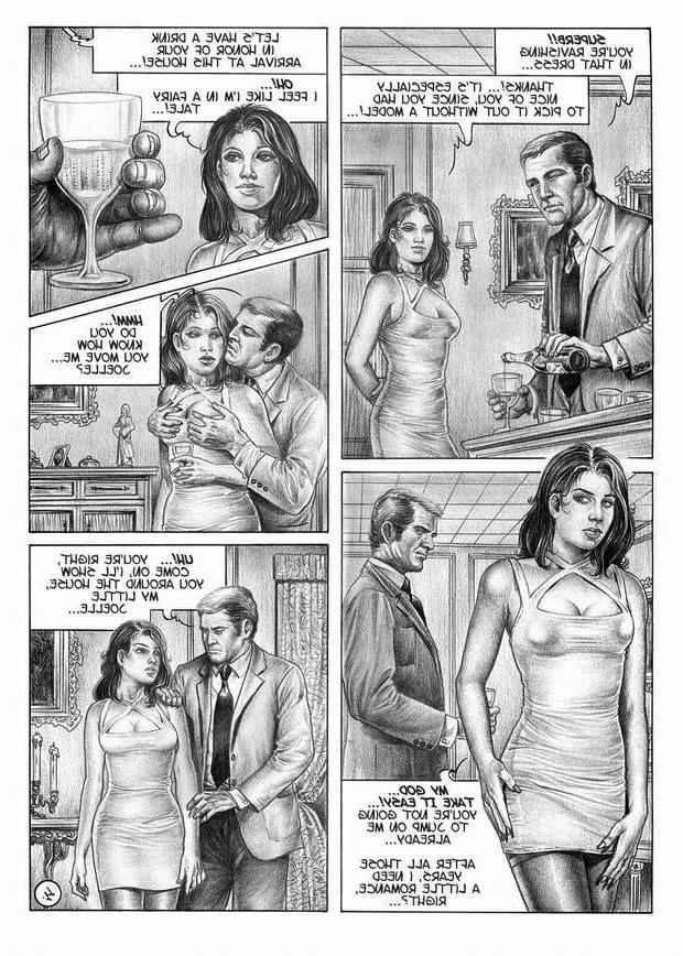 15P evil master captures woman bdsm comic
