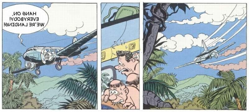 16P Funny comic adventures the stewardess
