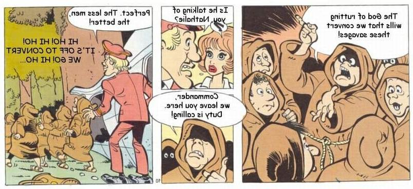 16P Funny comic adventures the stewardess